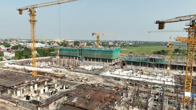 'Inspecting' the lightning-fast construction progress of Sun Group's resort urban area in Ha Nam