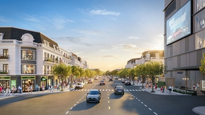 Gewerbliche Reihenhäuser im Kernbereich der Innenstadt. Vinh zieht die Oberschicht an