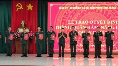 80 sĩ quan Biên phòng Bà Rịa -Vũng Tàu được thăng quân hàm, nâng lương