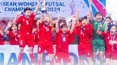 Kiên cường hạ gục Thái Lan, tuyển futsal nữ Việt Nam vô địch Đông Nam Á