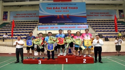 Giao lưu thể thao Khối Thi đua các bộ, ngành tổng hợp năm 2024: Đoàn thể thao Uỷ ban Dân tộc giành giải cao