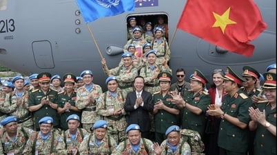 Ngắm những chiến sĩ "mũ nồi xanh" lên đường làm nhiệm vụ ở Nam Sudan