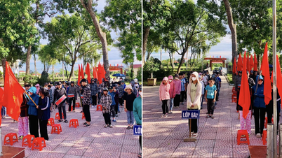 Học sinh phải tập dượt khai giảng dưới trời nắng nóng, phụ huynh bức xúc