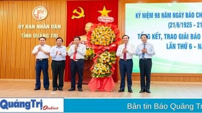 Kỷ niệm 98 năm ngày Báo chí cách mạng Việt Nam và trao Giải Báo chí tỉnh Quảng Trị lần thứ 6