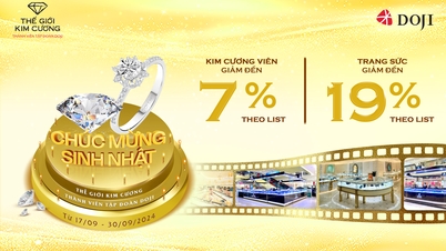 DOJI ផ្តល់ការបញ្ចុះតម្លៃរហូតដល់ 19% លើគ្រឿងអលង្ការ ដើម្បីអបអរថ្ងៃកំណើតរបស់ពេជ្រពិភពលោក