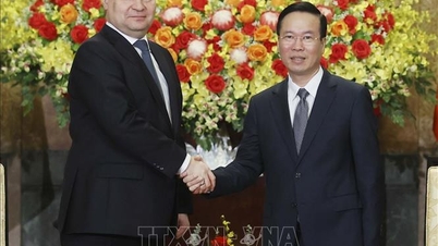 Chủ tịch nước Võ Văn Thưởng tiếp Thủ tướng Cộng hòa Belarus