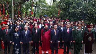 Không khí thành kính, trang nghiêm ngày chính hội Giỗ Tổ Hùng Vương