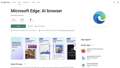 Microsoft renames Edge browser on Android and iOS
