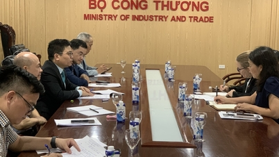 Thứ trưởng Bộ Công Thương Trương Thanh Hoài tiếp bà Sarah Kemp