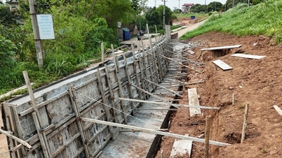 Hanoi spends nearly 400 billion VND to renovate the Red River dike through Phu Xuyen district