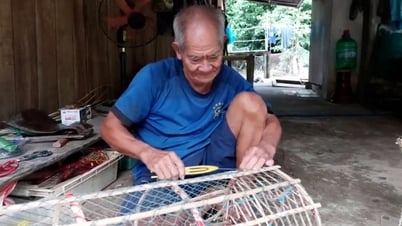 មធ្យោបាយពិសេសនៃការប្រើប្រាស់ឬស្សី និងសំណាញ់ដើម្បីបង្កើតឧបករណ៍នេសាទ "ភ្លើង" នៅ Ca Mau