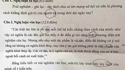 សំណួរ​ប្រឡង​អក្សរសាស្ត្រ​សិស្ស​ឆ្នើម​ថ្នាក់​ជាតិ​អំពី 'តម្លៃ​យុវជន'
