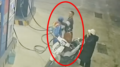 Police invite man who beat gas station attendant to work