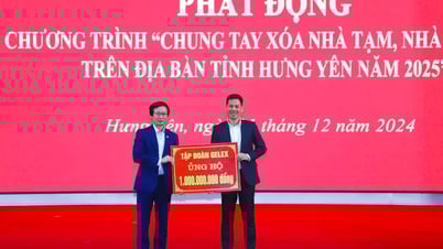GELEX and CTTV support 2.5 billion VND to eliminate temporary and dilapidated houses in Hung Yen