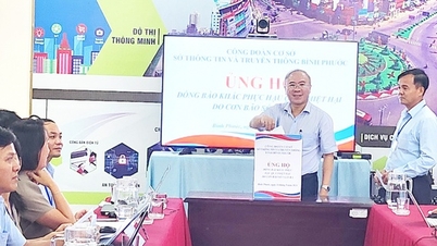 Sở TT&TT Bình Phước phát động ủng hộ đồng bào khắc phục hậu quả bão số 3