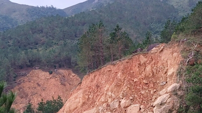 The road costing over 400 billion VND has just been completed and has collapsed. Why?