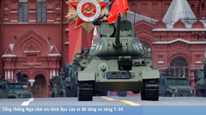 Tổng thống Putin cảm ơn lãnh đạo Lào vì đã tặng xe tăng T-34