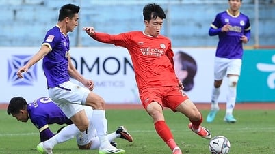 Hoang Duc បានលេងការប្រកួតមិត្តភាពទាំងមូលជាមួយ The Cong