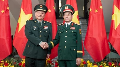 នាយឧត្តមសេនីយ៍ Phan Van Giang ជួបពិភាក្សាការងារជាមួយអនុប្រធានគណៈកម្មាធិការយោធាមជ្ឈិមចិន