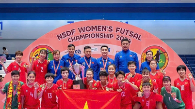 Đội futsal nữ Việt Nam vô địch NSDF Women's Futsal Championship 2024