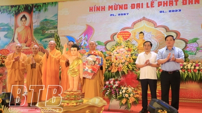 គណៈកម្មាធិការប្រតិបត្តិនៃគណៈសង្ឃវៀតណាមប្រចាំខេត្តបានរៀបចំពិធីបុណ្យចម្រើនព្រះជន្មរបស់ព្រះពុទ្ធនៅឆ្នាំ ២០២៣