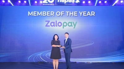 NAPAS ផ្តល់កិត្តិយសដល់ Zalopay ជា "អន្តរការីការទូទាត់មាស"
