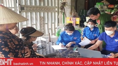 ស្រុក Ha Tinh ទី ១ បញ្ចប់ការចេញគណនីអត្តសញ្ញាណអេឡិចត្រូនិច