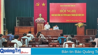 Giao ban công tác tuyên giáo 6 tháng đầu năm 2023