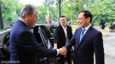 Foreign Minister Bui Thanh Son welcomed and held a bilateral meeting with Philippine Foreign Minister Enrique Manalo.