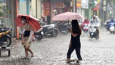 Trời nhiều mây, tiếp diễn mưa to và giông bất chợt