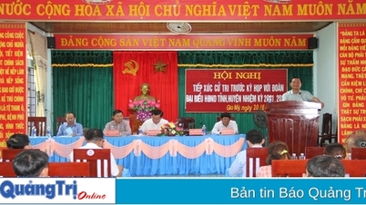 Meeting with voters in Gio My commune, Gio Linh district and Ward 1, Dong Thanh ward, Dong Ha city