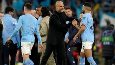HLV Pep Guardiola vui mừng trước thắng lợi thuyết phục của Man City trước Real Madrid
