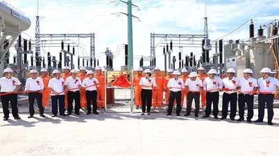 EVNNPC: Signboard of 110kV Yen Lac Substation, Vinh Phuc