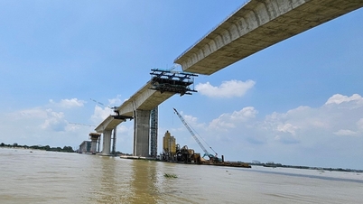 Cầu lớn nhất Vành đai 3 TPHCM qua sông Đồng Nai thi công vượt tiến độ 4 tháng