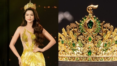 Vương miện Miss Grand Vietnam 2023 giá trị bao nhiêu khi được đính đá kim cương lấp lánh?