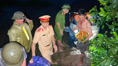 Nước lũ dâng cao, 9 công nhân thi công cao tốc Bắc - Nam bị cô lập