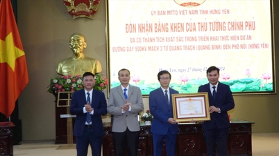 រណសិរ្ស​មាតុភូមិ​ខេត្ត Hung Yen ទទួល​បាន​ប័ណ្ណសរសើរ​ពី​នាយក​រដ្ឋមន្ត្រី
