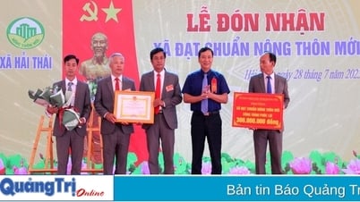  Hải Thái đón nhận danh hiệu xã đạt chuẩn nông thôn mới