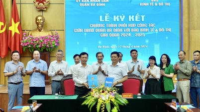 Báo Kinh tế & Đô thị và quận Ba Đình ký kết chương trình phối hợp