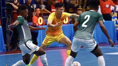 Đội tuyển futsal Việt Nam thắng 5-0 trước đội Solomon