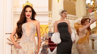 Lê Hoàng Phương diện váy xuyên thấu quyến rũ "đốt mắt", đối thủ suýt vấp ngã trên thảm đỏ