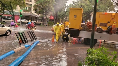 Nach heftigen Regenfällen in der vergangenen Nacht waren zahlreiche Straßen erneut überflutet.