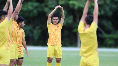 U23 Việt Nam tập kín chiến thuật trước chung kết gặp U23 Indonesia