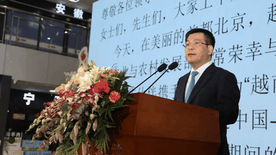 グエン・ホン・ディエン大臣が中国北京でベトナムフルーツフェスティバルに出席し、開会の辞を述べた。