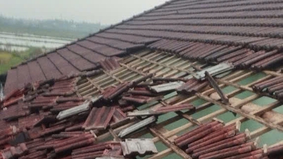 Tornado appeared in Quang Nam during heavy rain