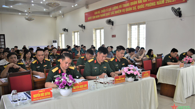 Ban CHQS quận Hai Bà Trưng Sơ kết thực hiện quy chế công tác quản lý tư tưởng quân nhân