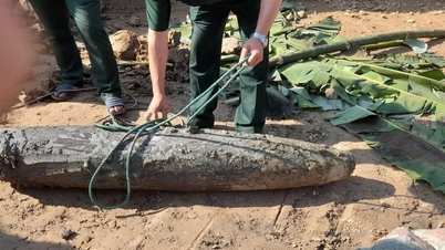 Đào đất làm nhà, phát hiện bom xuyên phá nặng 227kg