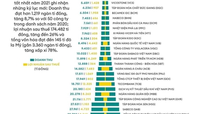 TCH gehört 2021 zu den 50 bestgelisteten Unternehmen Vietnams