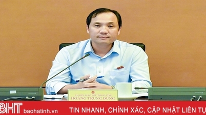 Trưởng đoàn ĐBQH Hà Tĩnh điều hành phiên thảo luận tổ về kinh tế
