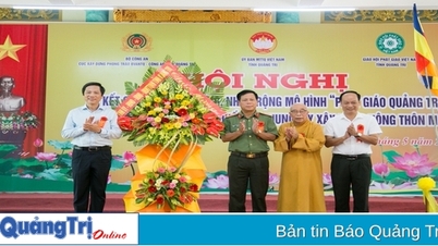 Tiếp tục duy trì, nhân rộng mô hình “Phật giáo Quảng Trị tham gia bảo vệ an ninh Tổ quốc và chung tay xây dựng nông thôn mới”